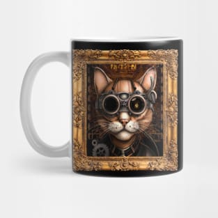 Steampunk Cat Self Portrait Mug